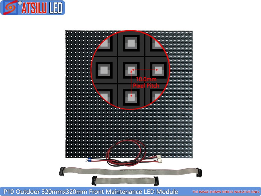 P10mm Front Maintenance LED Display SMD3535 Module